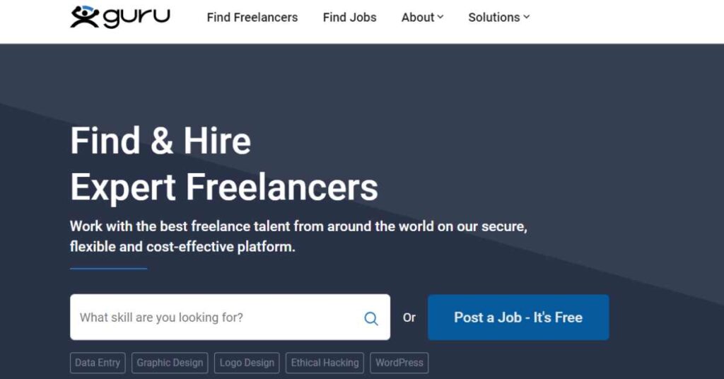Guru get your first freelance job as a beginners