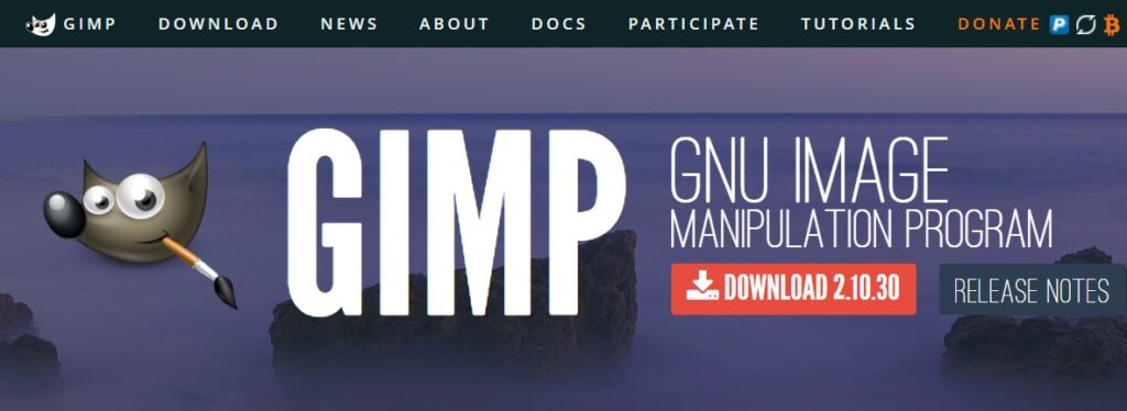 Gimp.org is the popular free and open-source photo editing software