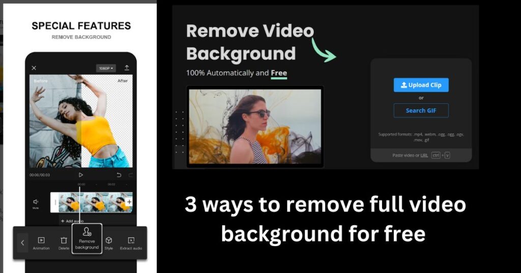 3 ways to remove full video background for free