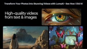 Transform Your Photos into Stunning Videos with LumaAI - See How I Did It!